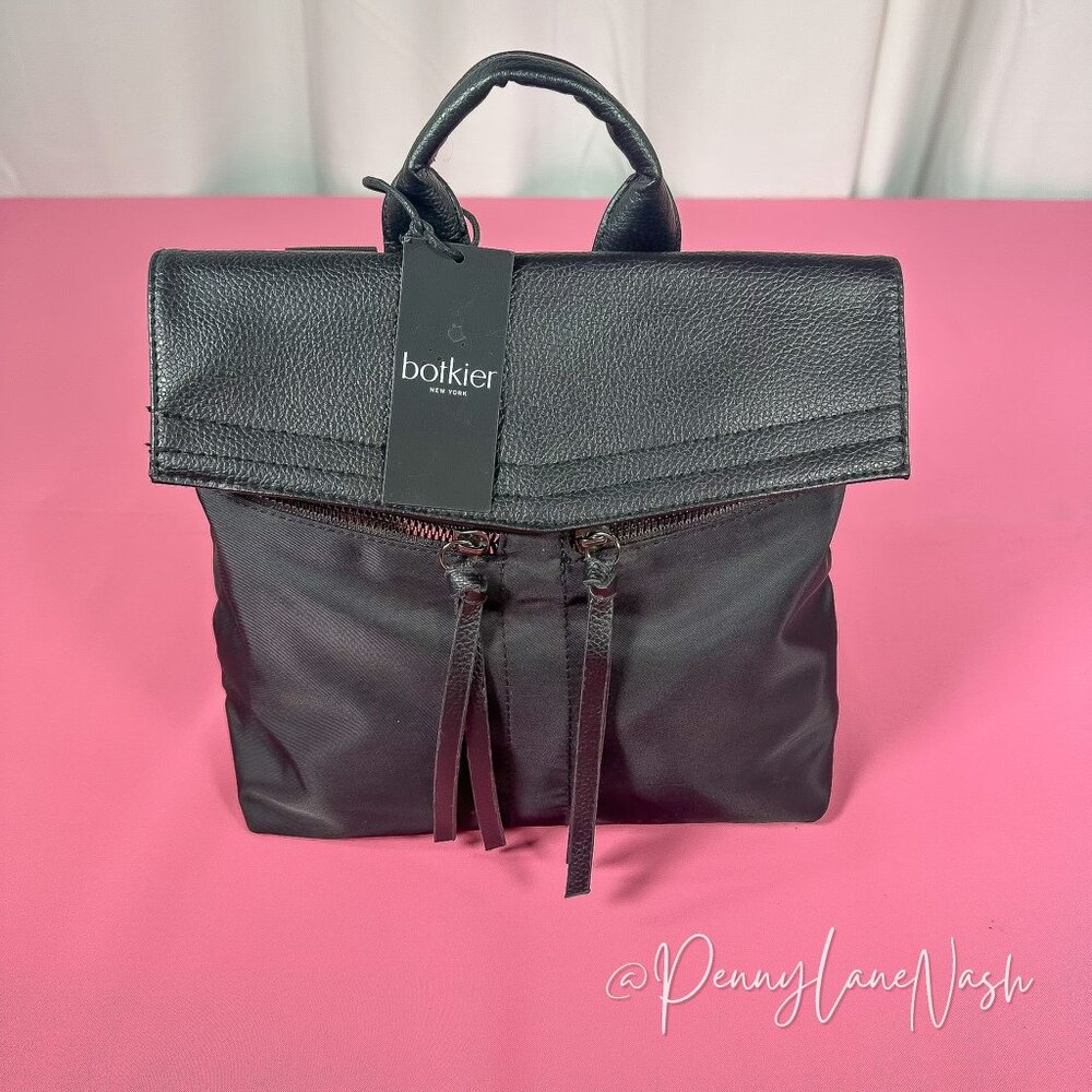Botkier Trigger Mini Backpack Black NEW - Picture 4 of 14